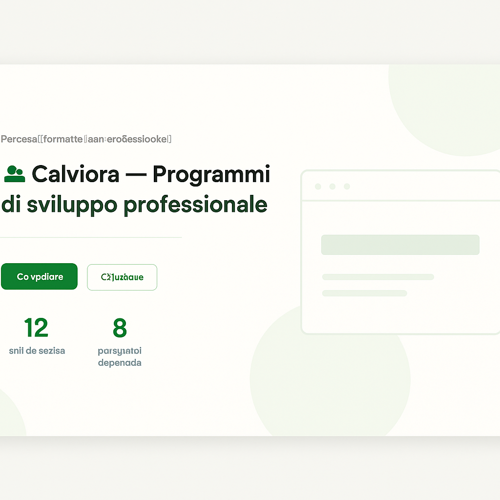 Immagine a destra: illustrazione dei percorsi Calviora